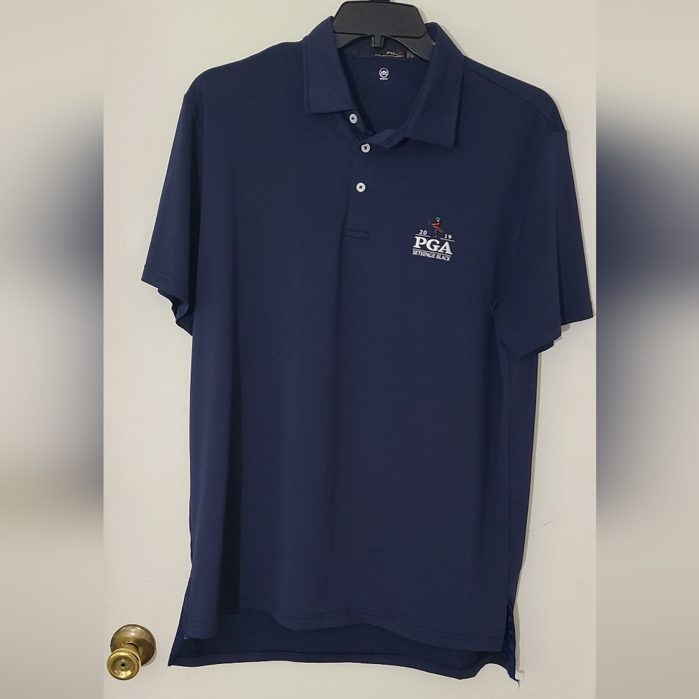 PGA Championship 2019 Golf Ralph Lauren Deep Blue Polo Shirt Large